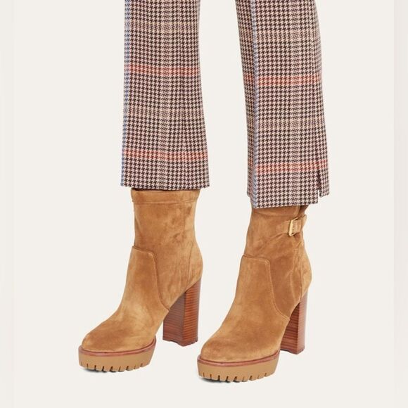 Veronica Beard Hannigan Suede Platform Boots in Hazelwood, New, Size 11 - Picture 3 of 15